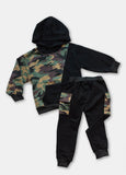 Black/Camo Hoodie Jogger