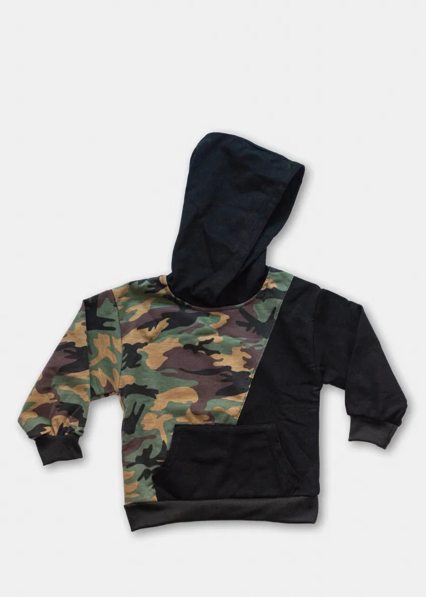 Black/Camo Hoodie Jogger