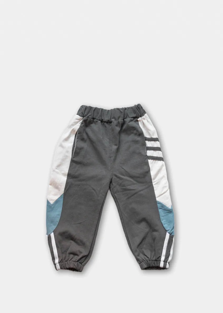 Survêtement décontracté bleu, gris et blanc